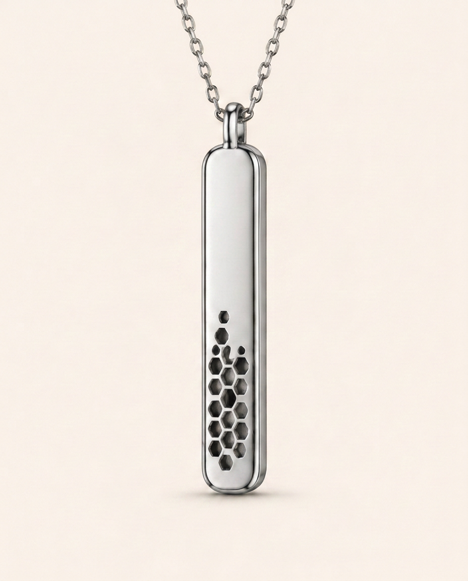 The Silver Auma scent pendant